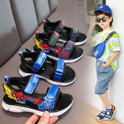 Boys' Handsome Summer Spider Man Beach Shoes Children's Soft