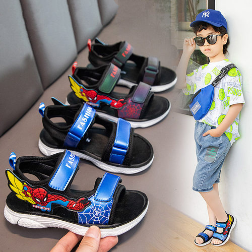Boys' Handsome Summer Spider Man Beach Shoes Children's Soft