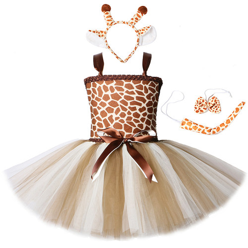 Cute Toddler Girl Giraffe Dress Cartoon Animal Performance C