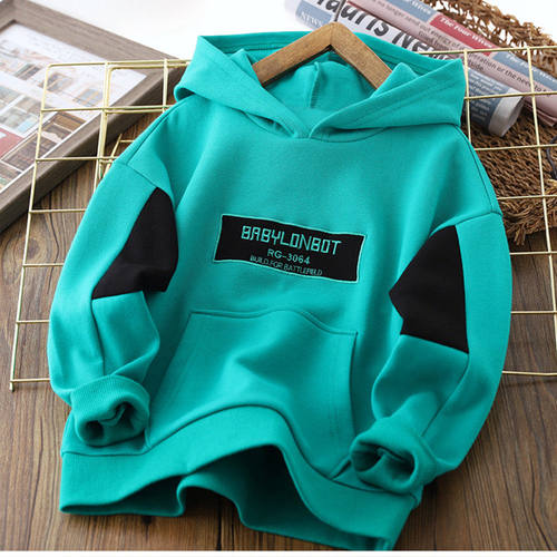 Boy's Hoody Autumn New Children's Boyish Look Hooded Bottomi