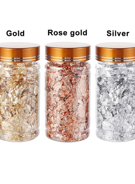 1PCS Food Grade Genuine Gold Leaf Schabin Flakes 2g  Gold De
