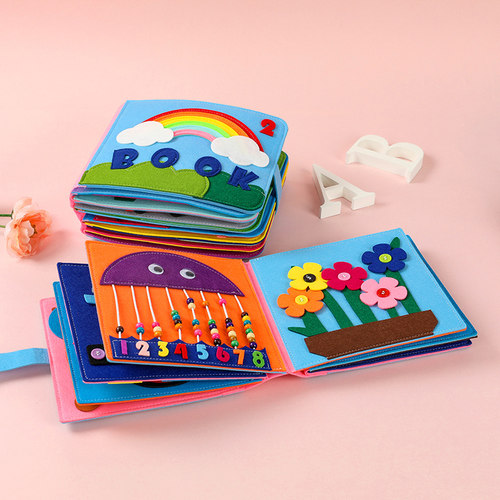 Montessori Cloth Book Baby Cloth 3D Toddlers Story Early Lea