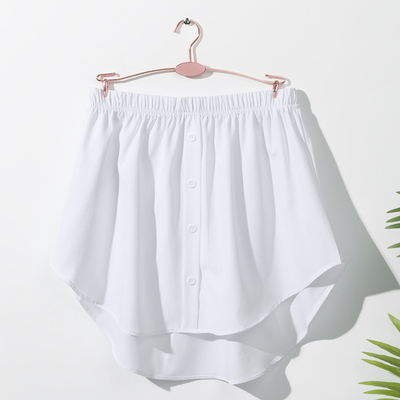 High Waist Fake Top Skirt Adjustable Mini Skirt Lower Sweep