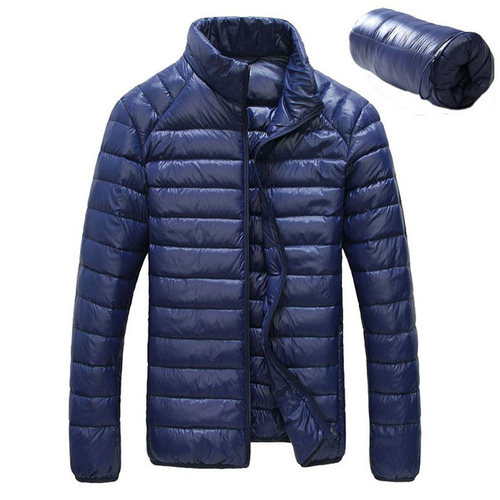 Men Winter Jacket 2021 New Ultra Light 90% White Duck Down J