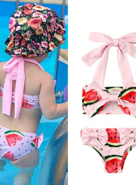 Citgeett Summer Kids Girls Watermelon Swimwear Swimsuit Biki