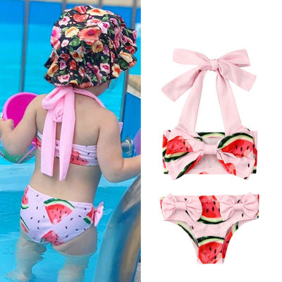 Citgeett Summer Kids Girls Watermelon Swimwear Swimsuit Biki