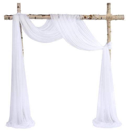 6-10 Meters Wedding Arch Drape Chiffon Fabric Draping Curtai