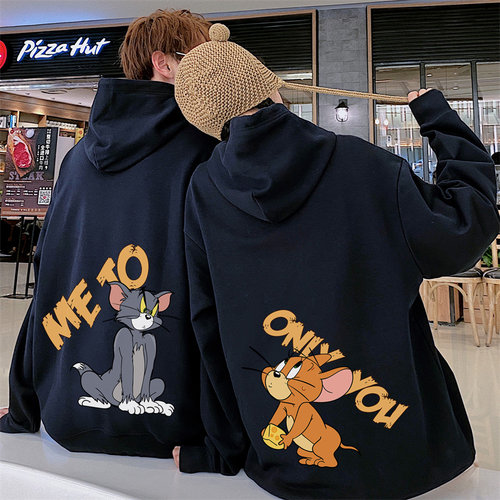 Cat Tom Mouse Jerry New Ulzzang Couple Clothes Casual Long S