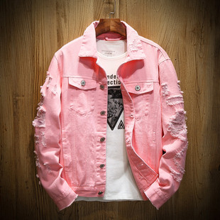 Spring Autumn New Men's Jean Jacket Slim Fit Cotton Denim Ja