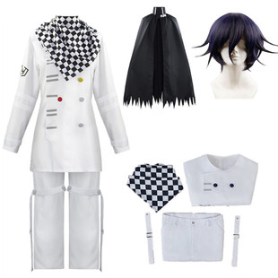 Anime Danganronpa V3 Kokichi Oma Uniforms Scarf Cloak Set Co