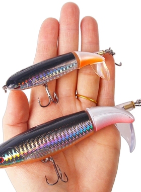 GOBYGO 1PCS Whopper Popper 10cm/14cm Fishing Lure Artificial