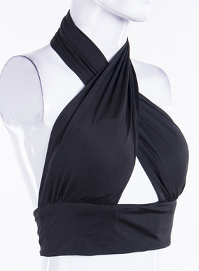 Chic Fashion Cross Halter Sexy Crop Tops for Women Sleeveles