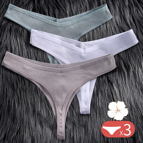Women Soft 3PCS/Set Cotton Panties Comfortable Underwear Fem