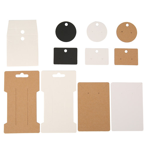 50pcs/lot Earring Cards Holder Paper Hairpin Necklace Displa
