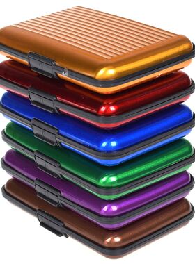 2022 New Aluminum Metal Bankcard Blocking Hard Case Wallet C