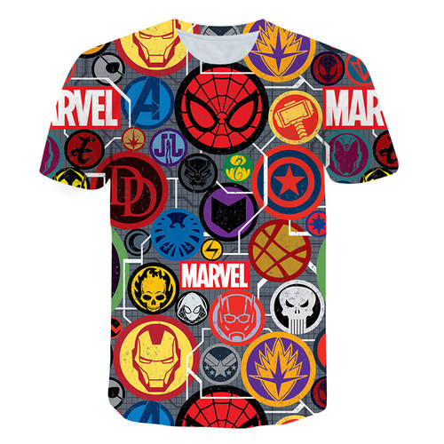 pop Baby Boys t shirt Summer SpiderMans Short Punk Fashion C