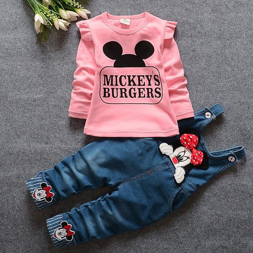 Mickey Baby Girl Clothes Newborn Baby Clothing Set Minnie Sp