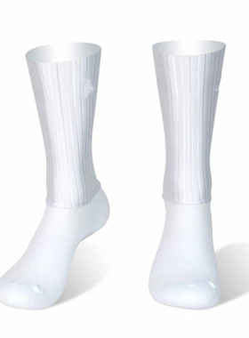 Anti Slip Silicone Summer Aero Socks Whiteline Cycling Socks