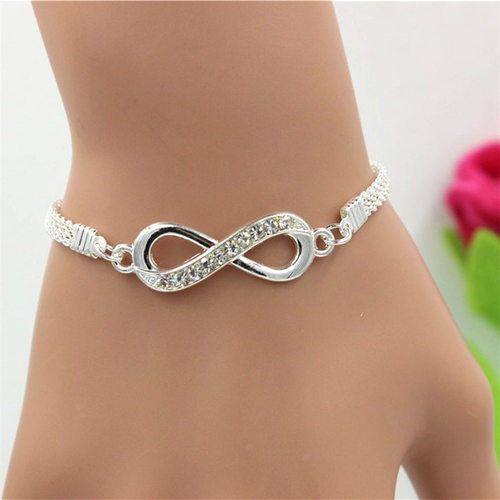 Boho Charm Infinity Bracelets Bangles for Woman on Hand Twis