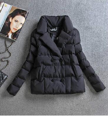 2021 Winter Women Jacket Coat Cotton Clothing Short  New Sli