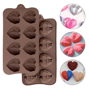 8/15 Cell Heart Shaped Silicone Chocolate Mold Candy pastry