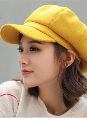 2020 new style octagonal hat spring and winter fashion multi
