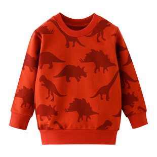 Boys Girls Cotton Clothing Dinosaurs Printed Baby Sweaters f