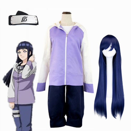 Anime Hyuga Hinata Shippuden Generation Jacket Pants Cosplay