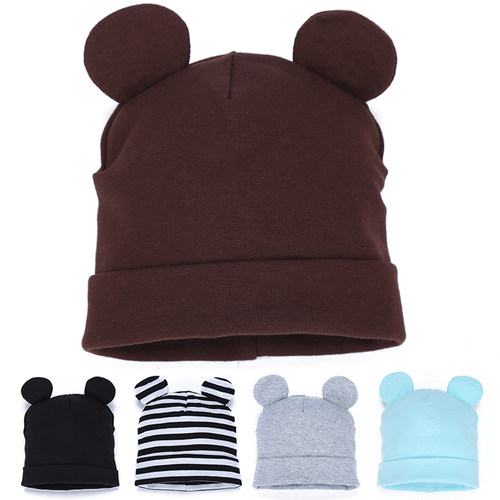 Autumn Winter New Baby Hat Boy Girl Beanies Fashion Ears Bon