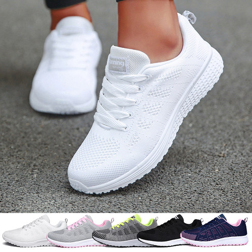 Shoes Women's Sneakers Fashion Lace-Up Casual Shoes Women Fl