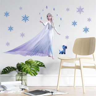 3D Cartoon Frozen2 Wall Stickers For Kids Room Bedroom Wal