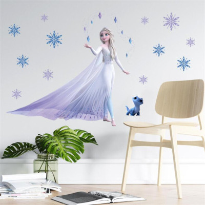 3D Cartoon  Frozen2 Wall Stickers For Kids Room  Bedroom Wal