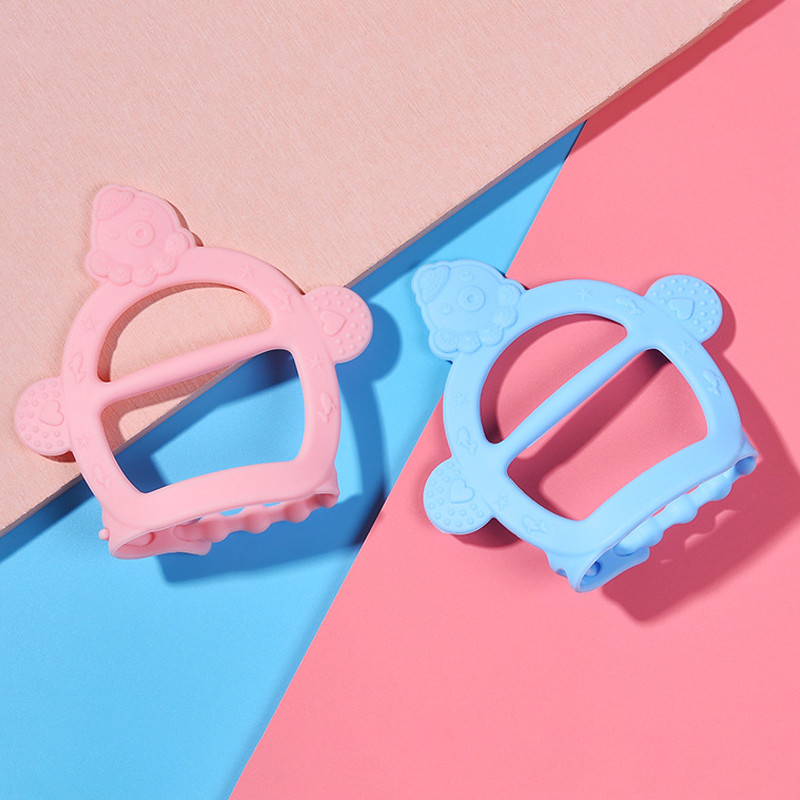 1Pcs Baby Silicone Bracelet Teether Toys 3Colors Bandage Des