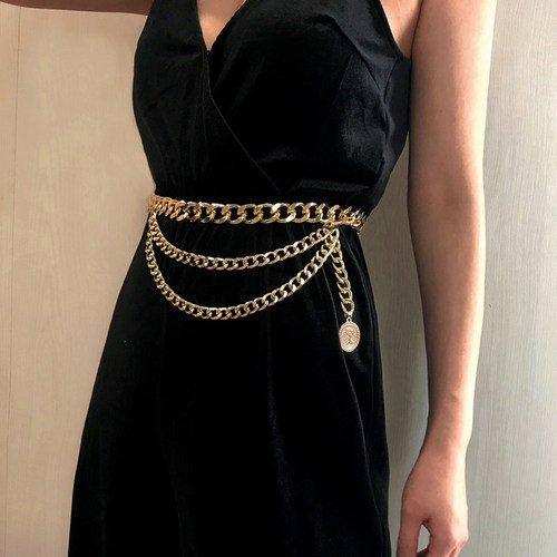 Fashion Pants Waist Chain Clothing Accessories Multi-layer W