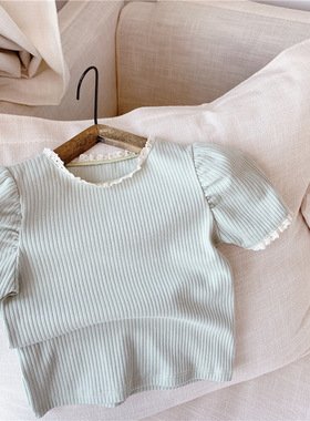 deer jonmi 2022 Summer  Style New Toddlers Kids Short-sleeve