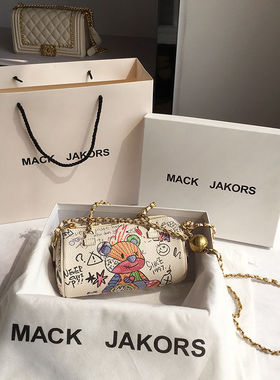 Bear Graffiti Lady's S Chain Mobile Phone Shoulder Bags Simp