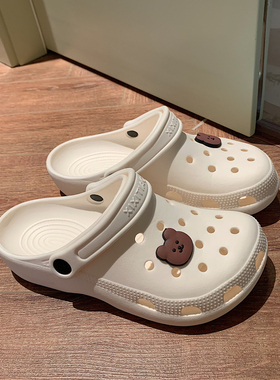 Summer Women Croc Clogs Platform Garden Sandals Cartoon Dais