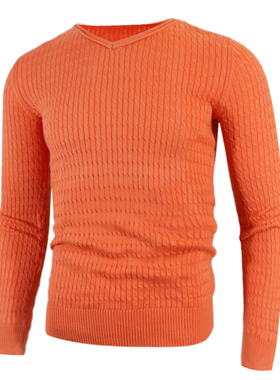 Autumn Men Sweaters Pullover Spring Solid Slim Sweater Jumpe