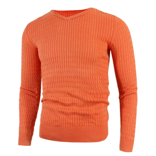 Autumn Men Sweaters Pullover Spring Solid Slim Sweater Jumpe