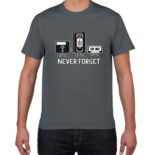 Never Forget Sarcastic Graphic Music Novelty Funny T Shirt m