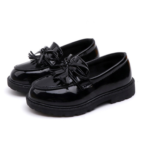 Spring Children Flats Fashion tassel Boys Girls Leather shoe