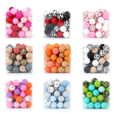 Silicone Loose Baby Bead 15mm 20pcs DIY Chewable Food Grade