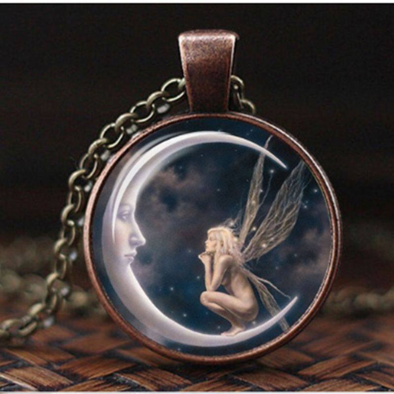 2021 The New Women Necklace Elf Angel Necklaces Time Moon An