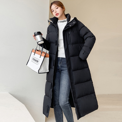 X-Long Winter Jacket Women's Thick Casual Hooded Cotton Padd