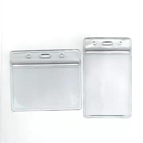 10Pcs/lot Vertical Transparent Vinyl Plastic Clears ID Card
