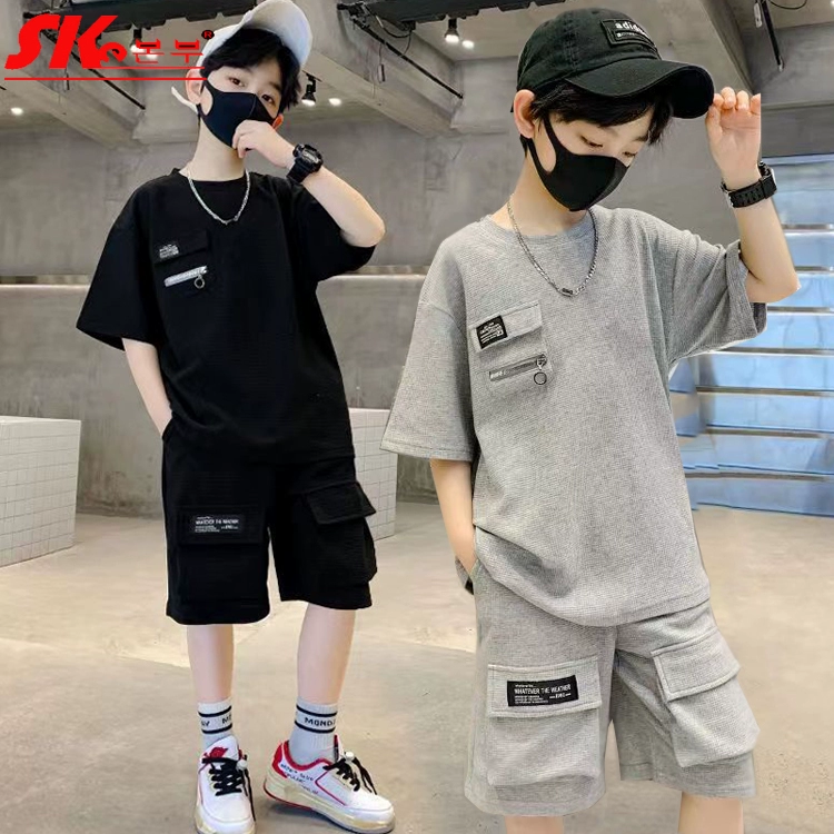 男童套装夏季纯棉夏装儿童春秋