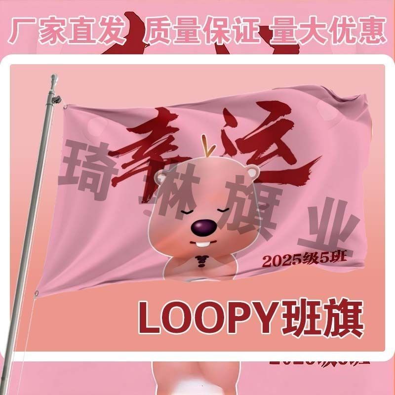 实力班旗户外运动会班旗玩梗班旗毕业季班旗定制百日晢师手持班旗