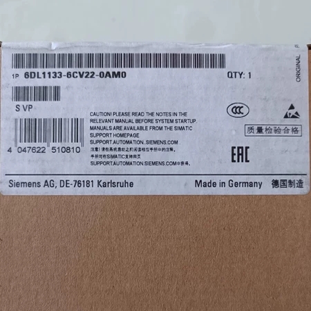 6DL1133-6CV22-0AM0 Siemens西门子全新原装现货销售工业控制设备