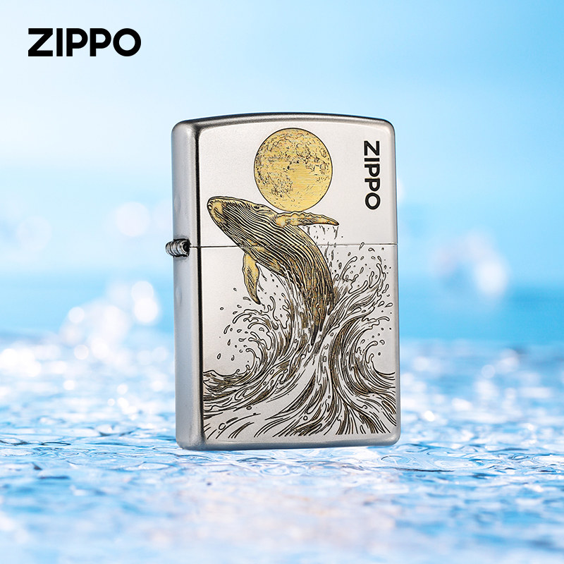 zippo打火机原装正品鲲鹏瑞兽磨砂双面深雕煤油防风男女送礼物版