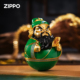 zippo打火机原装 不倒翁系列关公赐福珐琅夜光摆件煤油防风男 正品